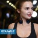 Small Bluetooth Headphones Wrap Around Head - Sports Wireless Headset with Built in Microphone and Crystal-Clear Sound, Foldable and Carried in The Purse, and 12-Hour Battery Life, Blue
